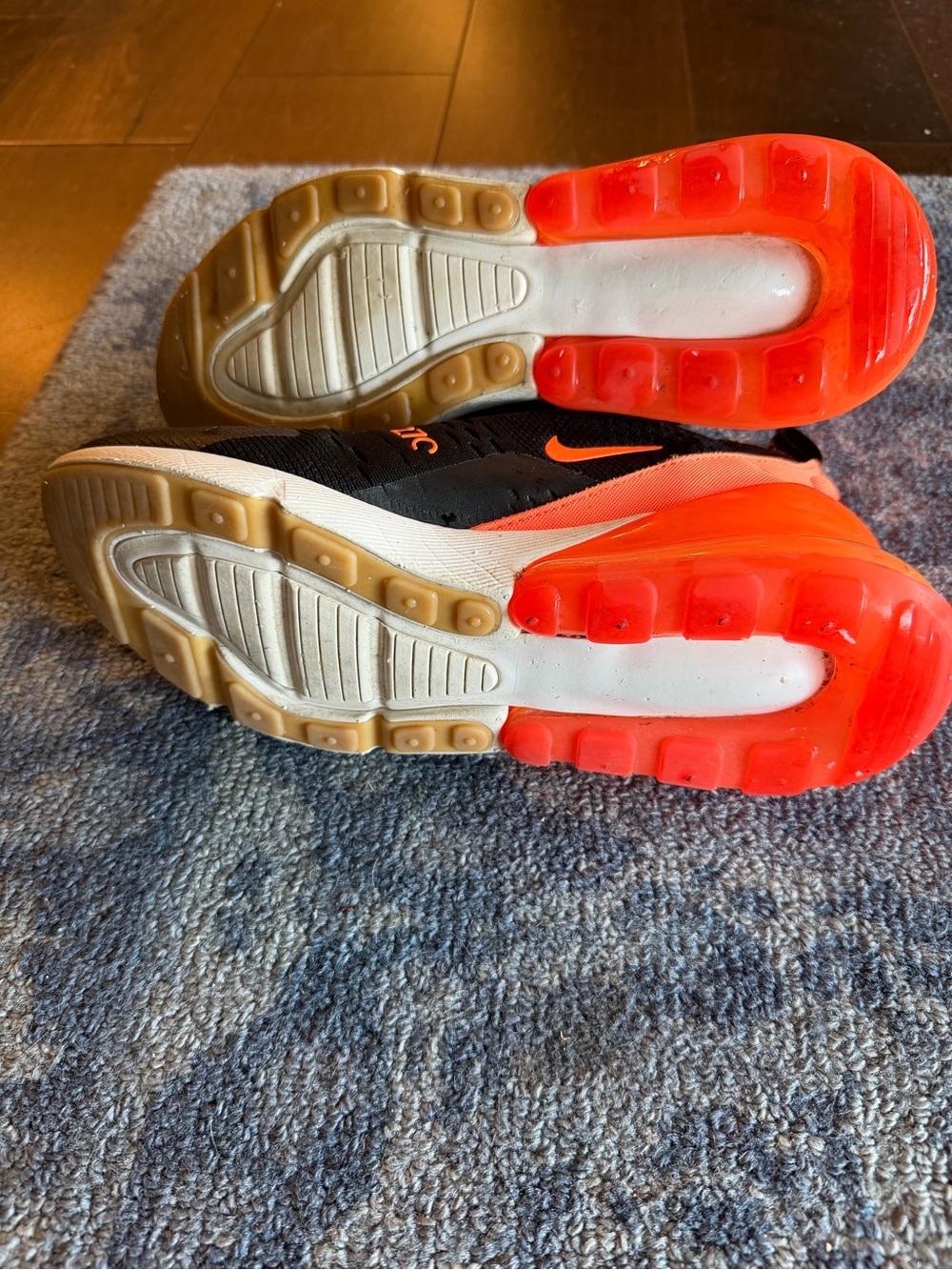 Nike Kids Black & Orange Air Max 270 Sneakers - Picture 4 of 5